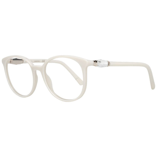Eyeglasses Frames by Swarovski for women in white features a refined silhouette, showcasing a refined white coloured frame and full-frame frame design for a sophisticated, premium look.