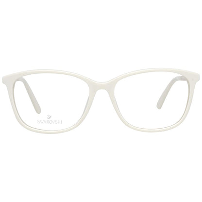 Swarovski Women's Full-Rim Trapezium Metal Eyeglasses Frames - White