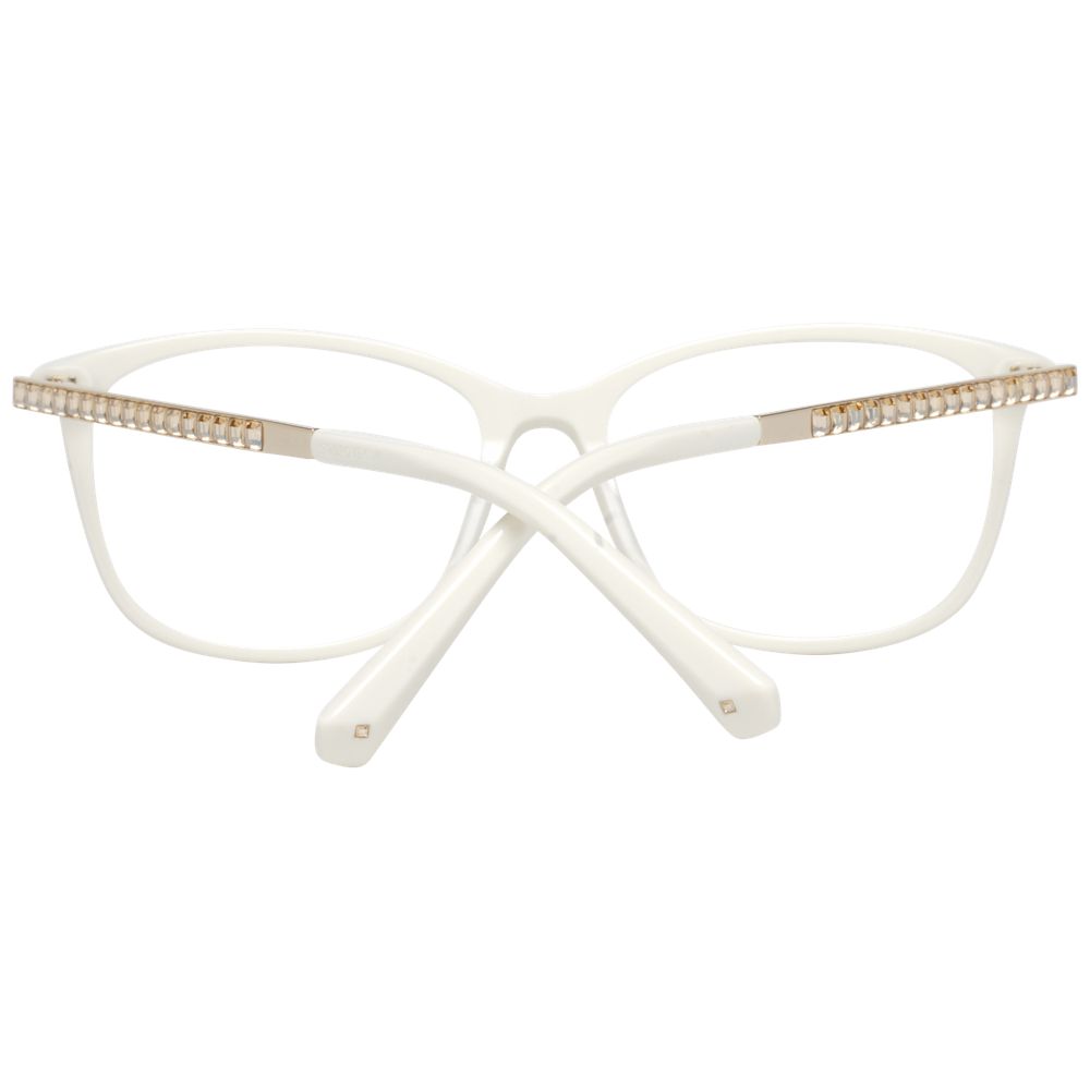 Swarovski Women's Full-Rim Trapezium Metal Eyeglasses Frames - White