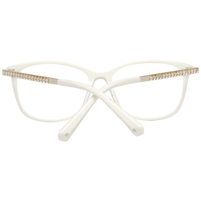 Swarovski Women's Full-Rim Trapezium Metal Eyeglasses Frames - White