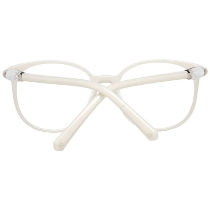 Eyeglasses Frames by Swarovski for women in white features an refined silhouette, showcasing the refined white coloured frame and sophisticated full-frame frame design.