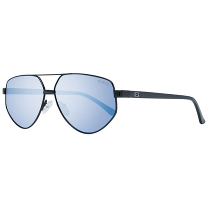 Sunglasses by Guess for women in and black presents a sumptuous silhouette, featuring black coloured frame and aviator full-rim frame design with mirrored category-3-dark-tint lens for a sumptuous look.