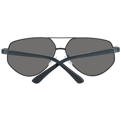 Sunglasses by Guess for women in and black featuring an opulent aviator full-rim frame design with a sophisticated black coloured frame finish and high-performance mirrored category-3-dark-tint lens.