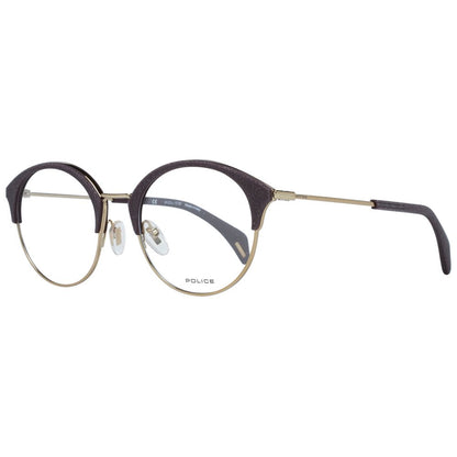 Eyeglasses Frames by Police for women in metal purple showcases a reflective silhouette, artfully incorporating a sophisticated purple coloured frame with a distinct full-frame frame design.