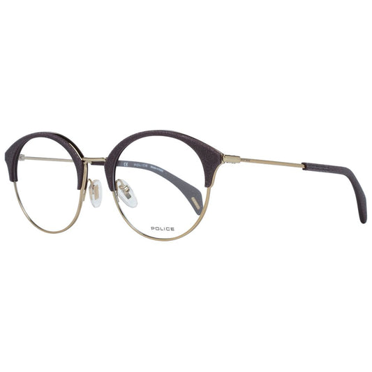 Eyeglasses Frames by Police for women in metal purple showcases a reflective silhouette, artfully incorporating a sophisticated purple coloured frame with a distinct full-frame frame design.