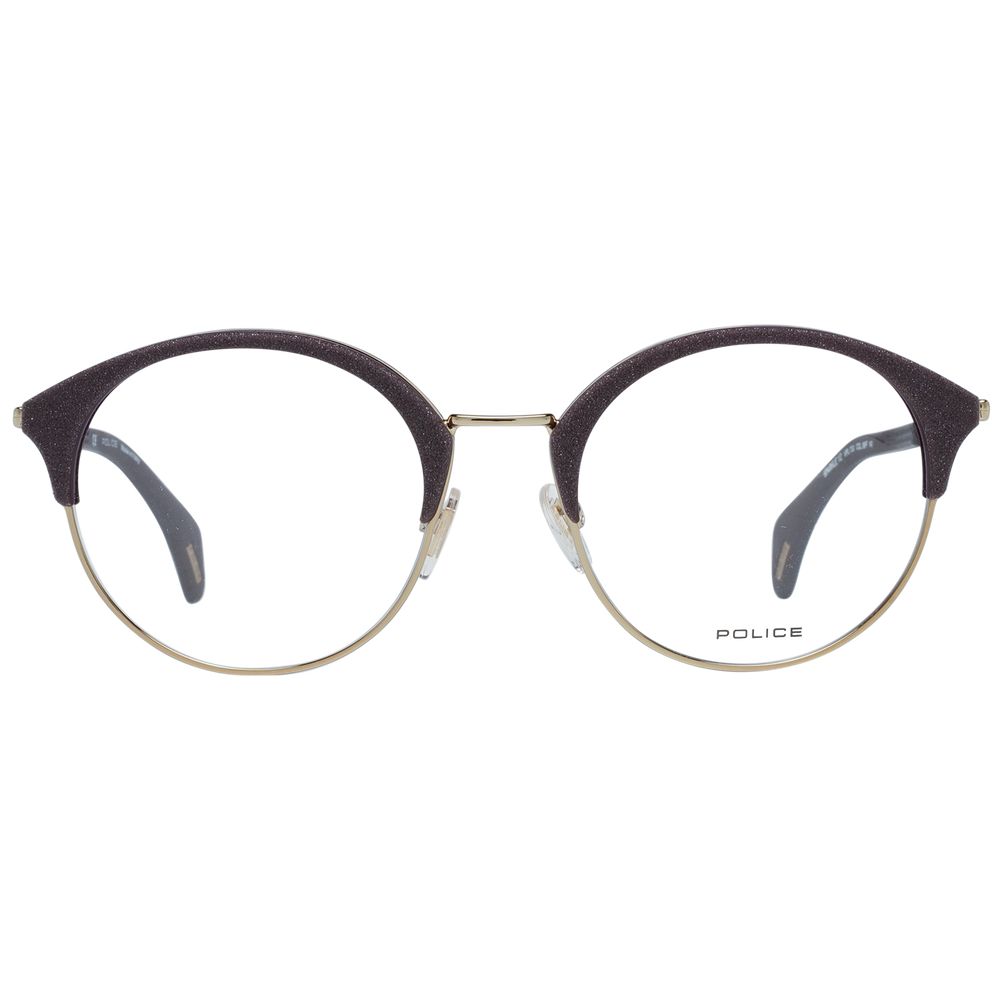 Eyeglasses Frames by Police for women in metal purple showcases a refined full-frame frame design with a refined purple coloured frame finish for a refined and sophisticated look.