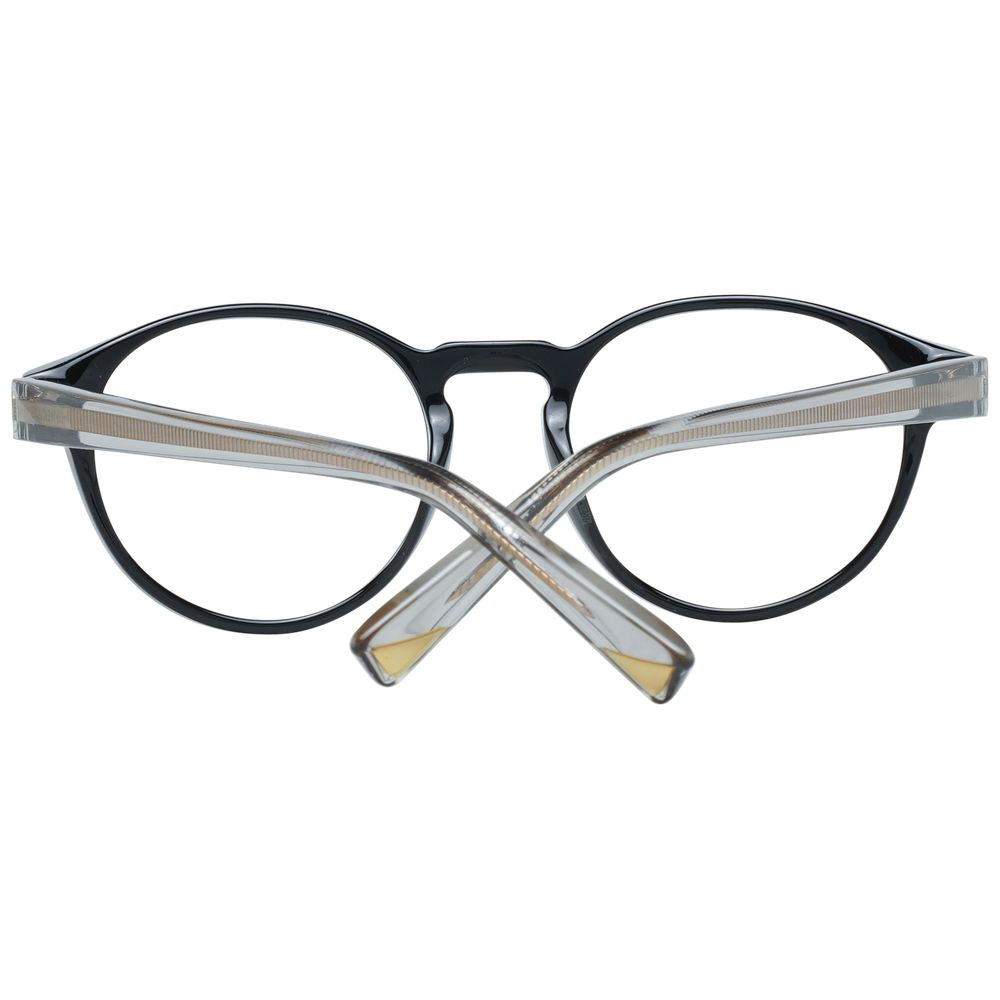 Eyeglasses Frames by Nina Ricci for women in black showcases a reflective silhouette, artfully incorporating a sophisticated black coloured frame with a distinct full-frame frame design.