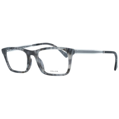Eyeglasses Frames by Police for men in plastic and gray showcases a refined silhouette, detailed with a gray coloured frame finish and a sophisticated full-frame frame design.