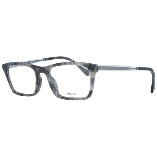 Eyeglasses Frames by Police for men in plastic and gray showcases a refined silhouette, detailed with a gray coloured frame finish and a sophisticated full-frame frame design.