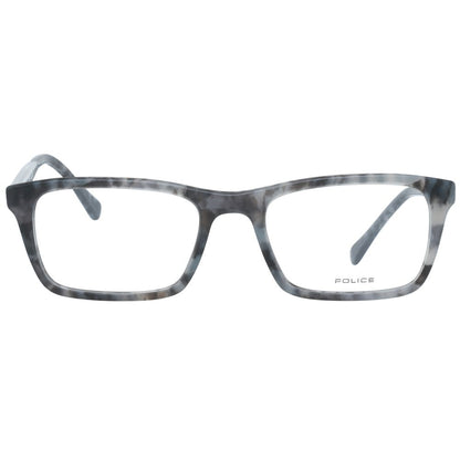 Eyeglasses Frames by Police for men in plastic gray features an refined silhouette, showcasing a sophisticated gray coloured frame and refined full-frame frame design for a refined look.