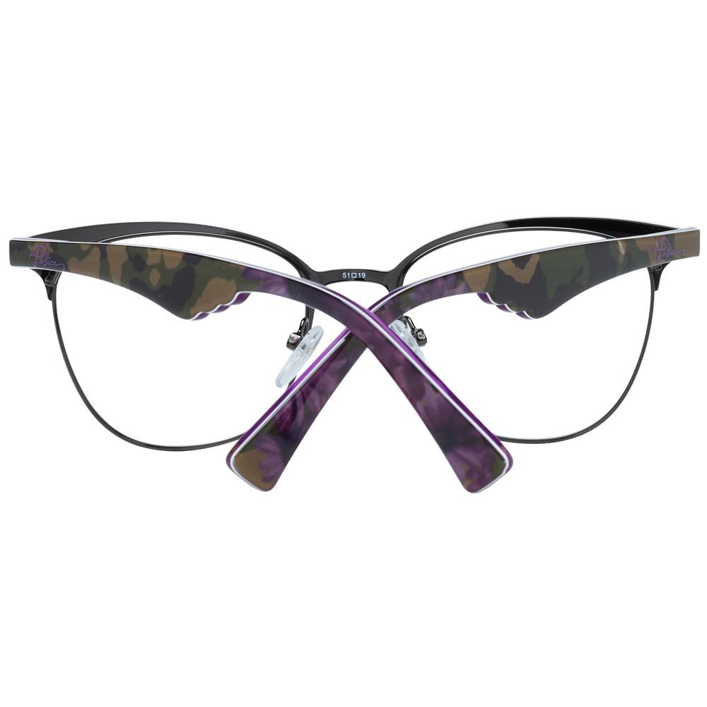 Eyeglasses Frames by Police for women in metal purple showcases a refined full-frame frame design with a refined purple coloured frame finish for a refined and sophisticated look.