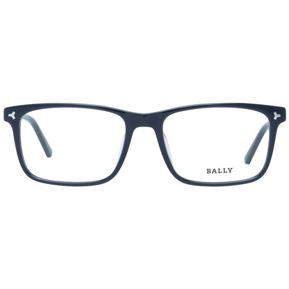 Eyeglasses Frames by Bally for men in plastic and black showcases an refined full-frame frame design featuring a sophisticated black coloured frame for an refined and refined aesthetic.