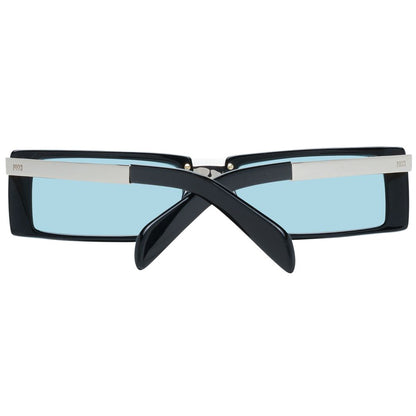 Sunglasses by Emilio Pucci for women in plastic black features an lustrous rectangle full-rim frame design with black coloured frame detailing and non-polarized category-1-light-tint lens for a lustrous aesthetic.