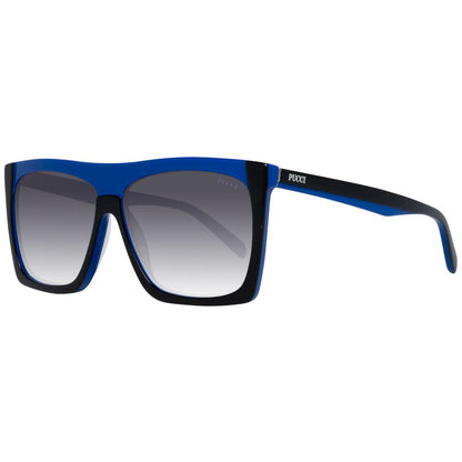 This Sunglasses by Emilio Pucci for women in multicolor presents a sumptuous silhouette, showcasing a sumptuous rectangle full-rim frame design in multicolor coloured frame and high-performance gradient category-3-dark-tint lens.