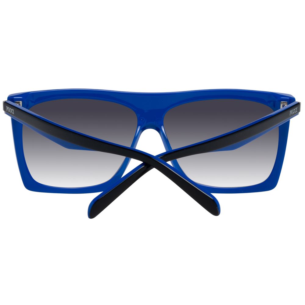 Sunglasses by Emilio Pucci for women in multicolor features a sumptuous silhouette, showcasing a sumptuous rectangle full-rim frame design in multicolor coloured frame with high-performance gradient category-3-dark-tint lens.