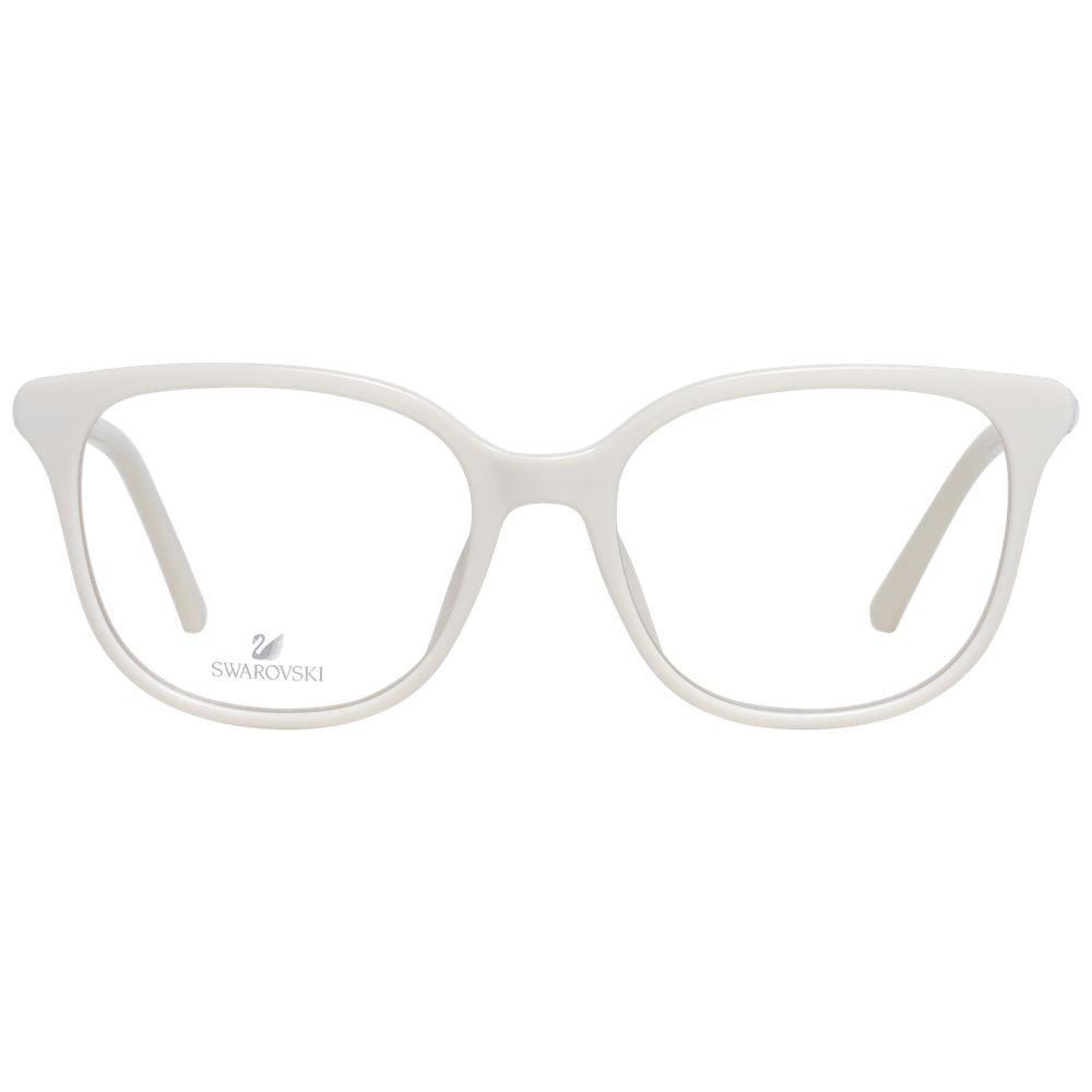 Eyeglasses Frames by Swarovski for women in and white showcases a refined silhouette, detailed with a white coloured frame finish and a sophisticated full-frame frame design.