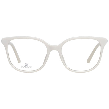 Eyeglasses Frames by Swarovski for women in and white showcases a refined silhouette, detailed with a white coloured frame finish and a sophisticated full-frame frame design.