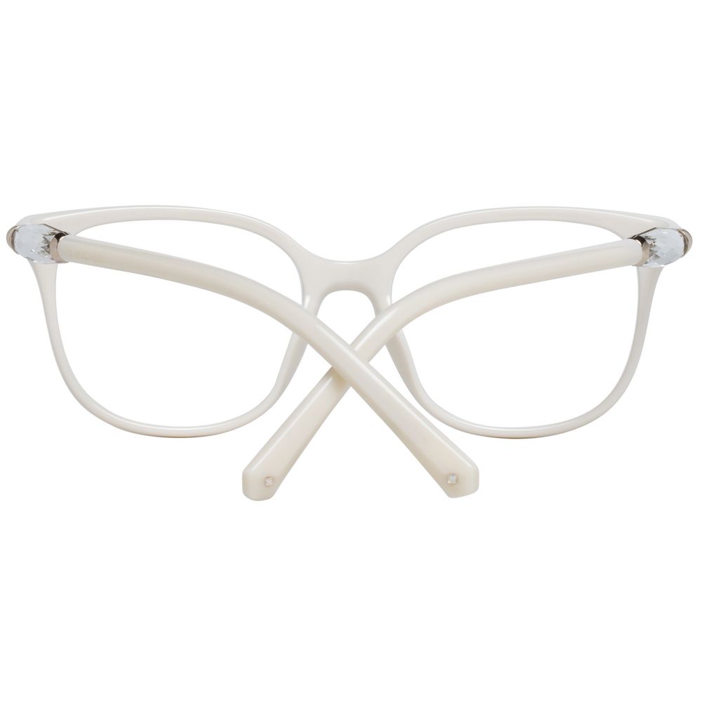 Eyeglasses Frames by Swarovski for women in white features an refined silhouette, showcasing a sophisticated white coloured frame and refined full-frame frame design for a refined look.