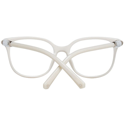 Eyeglasses Frames by Swarovski for women in white features an refined silhouette, showcasing a sophisticated white coloured frame and refined full-frame frame design for a refined look.