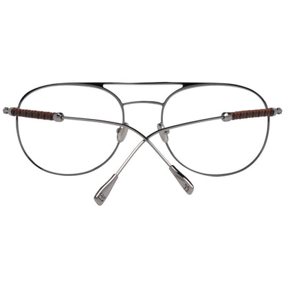Eyeglasses Frames by Tod's for men in silver features a refined silhouette, showcasing a refined silver coloured frame and full-frame frame design for a sophisticated, premium look.