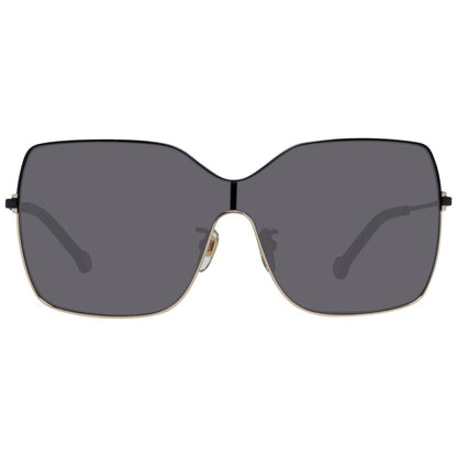 Sunglasses by Carolina Herrera for women in black features an ethereal full-rim mono-lens frame design with black coloured frame frames and non-polarized category-3-dark-tint lens for a ethereal finish.