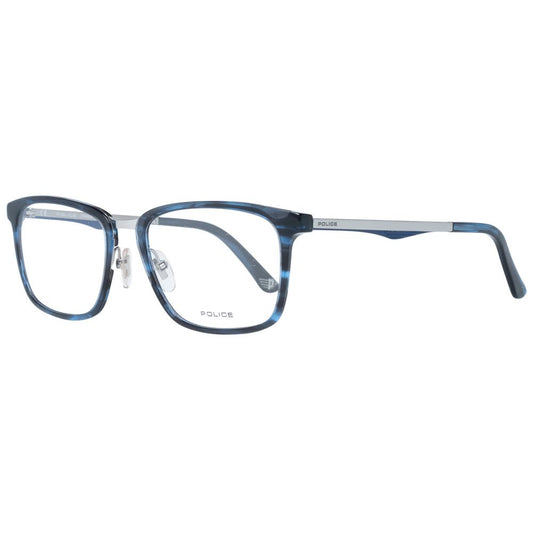 Eyeglasses Frames by Police for men in blue features a refined silhouette, showcasing a refined blue coloured frame and full-frame frame design for a sophisticated, premium look.
