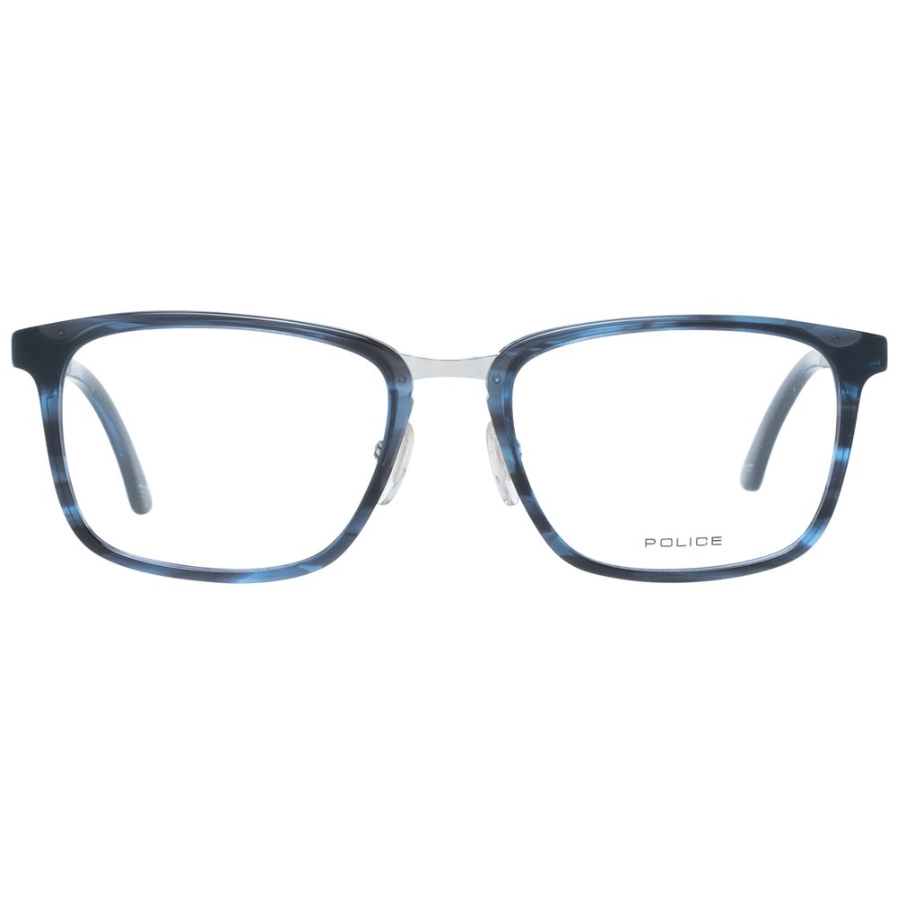 Eyeglasses Frames by Police for men in blue showcases a refined full-frame frame design with a refined blue coloured frame finish for a refined and sophisticated look.