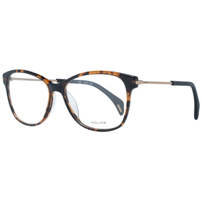 Eyeglasses Frames by Police for women in brown features a refined silhouette, showcasing a refined brown coloured frame and full-frame frame design for a sophisticated, premium look.