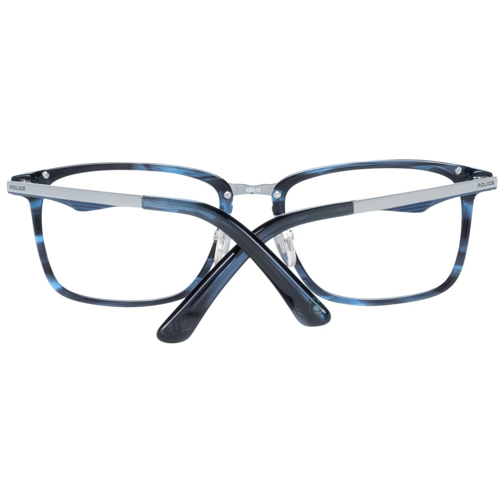 Eyeglasses Frames by Police for men in blue features an refined silhouette, showcasing a sophisticated blue coloured frame and refined full-frame frame design for a refined look.