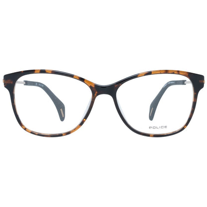 Eyeglasses Frames by Police for women in and brown showcases an refined full-frame frame design featuring a sophisticated brown coloured frame for an refined and refined aesthetic.