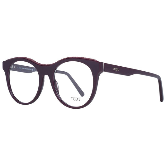 Eyeglasses Frames by Tod's for women in purple features an refined silhouette, showcasing the refined purple coloured frame and sophisticated full-frame frame design.