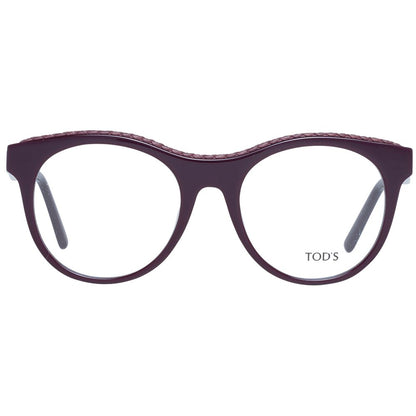 Eyeglasses Frames by Tod's for women in and purple showcases a refined silhouette, detailed with a purple coloured frame finish and a sophisticated full-frame frame design.