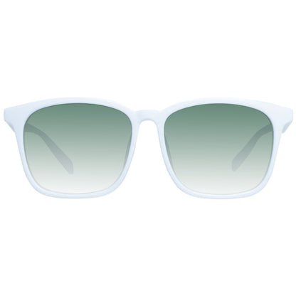 This Sunglasses by Spy for unisex in white presents a sumptuous silhouette, showcasing a sumptuous full-rim trapezium frame design in white coloured frame and high-performance gradient category-3-dark-tint lens.