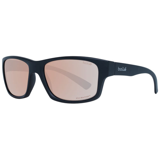 This Sunglasses by Bolle for unisex in black presents a sumptuous silhouette, showcasing a sumptuous full-rim trapezium frame design in black coloured frame and high-performance mirrored category-2-medium-tint lens.