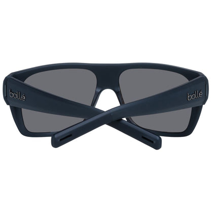 Sunglasses by Bolle for unisex in plastic black features an ethereal rectangle full-rim frame design with black coloured frame frames and polarized category-3-dark-tint lens for a ethereal finish.