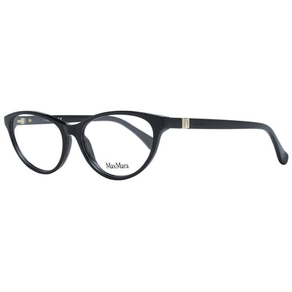 Eyeglasses Frames by Max Mara for women in plastic black features an refined silhouette, showcasing the refined black coloured frame and sophisticated full-frame frame design.
