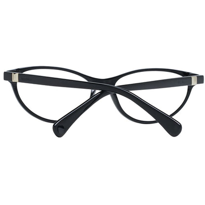 Eyeglasses Frames by Max Mara for women in plastic black features an refined silhouette, showcasing the refined black coloured frame and sophisticated full-frame frame design.