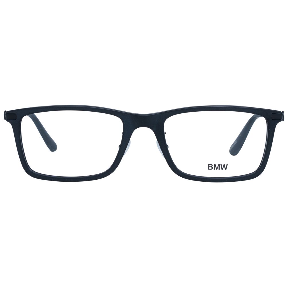 Eyeglasses Frames by BMW for men in black showcases a reflective silhouette, artfully incorporating a sophisticated black coloured frame with a distinct full-frame frame design.