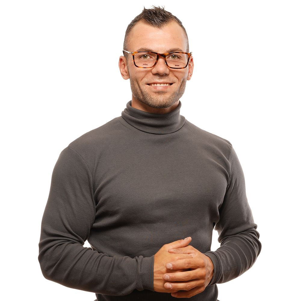 Eyeglasses Frames by BMW for men in brown & multicolor features a refined silhouette, showcasing a refined brown coloured frame and full-frame frame design for a sophisticated, premium look.