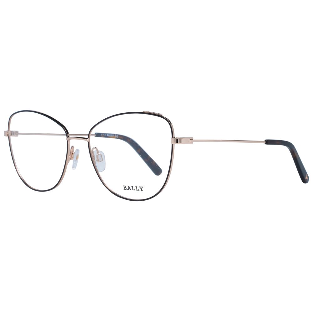 Eyeglasses Frames by Bally for women in plastic black features an refined silhouette, showcasing the refined black coloured frame and sophisticated full-frame frame design.
