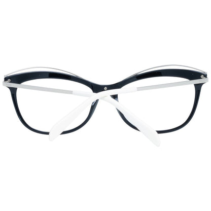 Eyeglasses Frames by Emilio Pucci for women in and black showcases a refined silhouette, detailed with a multicolor coloured frame finish and a sophisticated full-frame frame design.