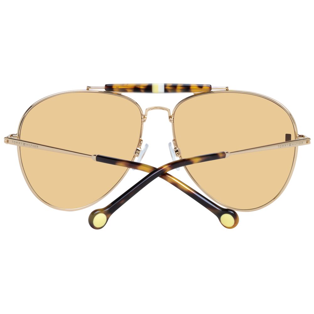 Tommy Hilfiger Aviator Gradient Medium-Tint Metal Sunglasses - Gold