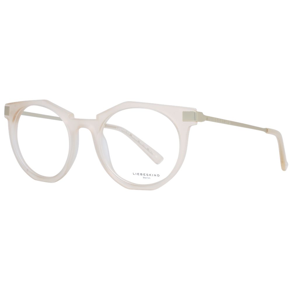 Eyeglasses Frames by Liebeskind for unisex in beige features an refined silhouette, showcasing a sophisticated beige coloured frame and refined full-frame frame design for a refined look.