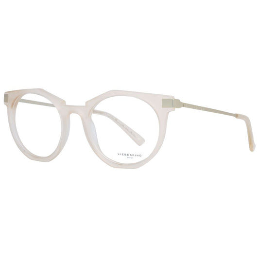 Eyeglasses Frames by Liebeskind for unisex in beige features an refined silhouette, showcasing a sophisticated beige coloured frame and refined full-frame frame design for a refined look.