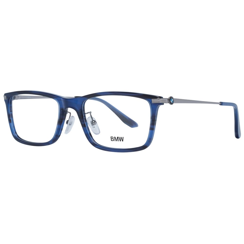 Eyeglasses Frames by BMW for men in blue showcases a reflective silhouette, artfully incorporating a sophisticated blue coloured frame with a distinct full-frame frame design.