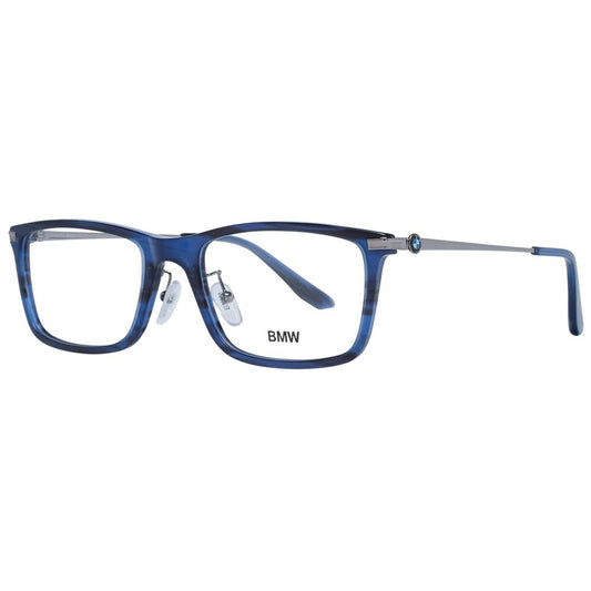 Eyeglasses Frames by BMW for men in blue showcases a reflective silhouette, artfully incorporating a sophisticated blue coloured frame with a distinct full-frame frame design.