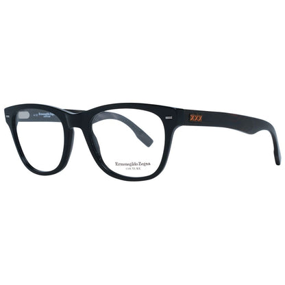 Eyeglasses Frames by Ermenegildo Zegna for men in black features a refined silhouette, showcasing a refined black coloured frame and full-frame frame design for a sophisticated, premium look.