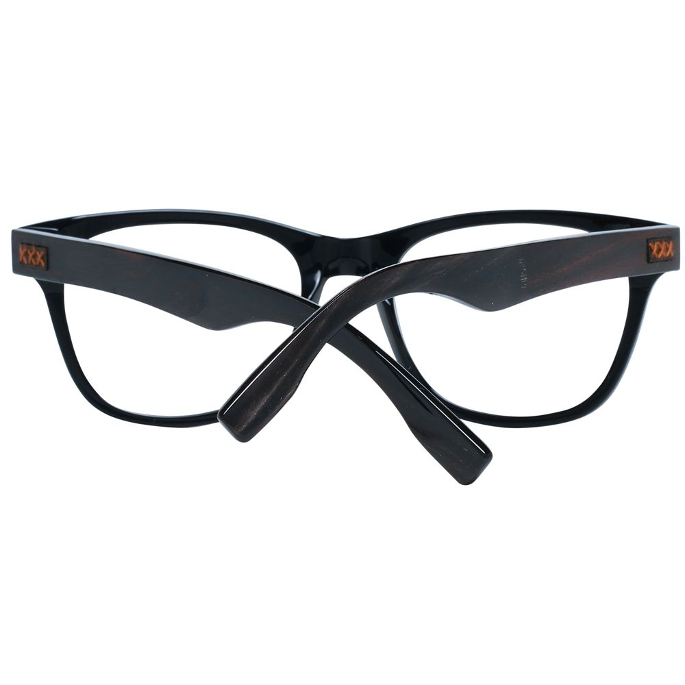 Eyeglasses Frames by Ermenegildo Zegna for men in and black showcases an refined full-frame frame design featuring a sophisticated black coloured frame for an refined and refined aesthetic.
