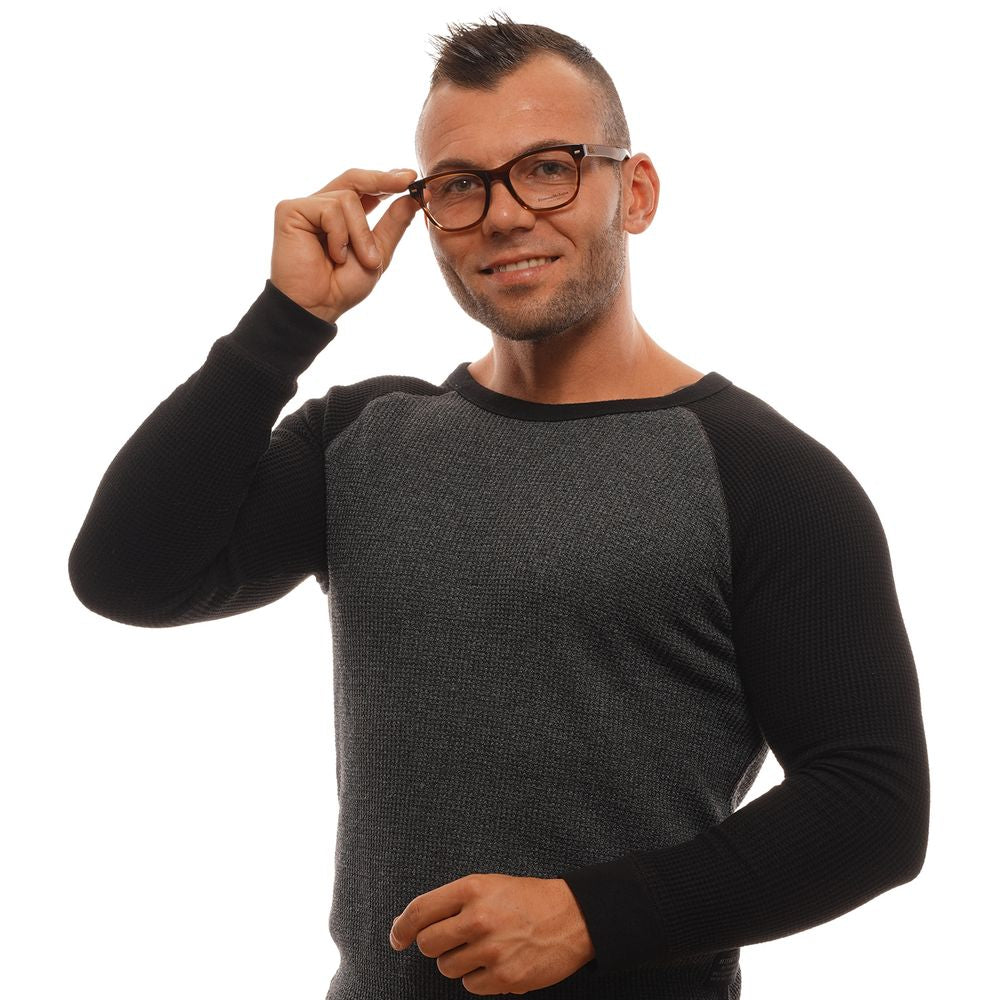 Eyeglasses Frames by Ermenegildo Zegna for men in brown showcases a refined full-frame frame design with a refined brown coloured frame finish for a refined and sophisticated look.