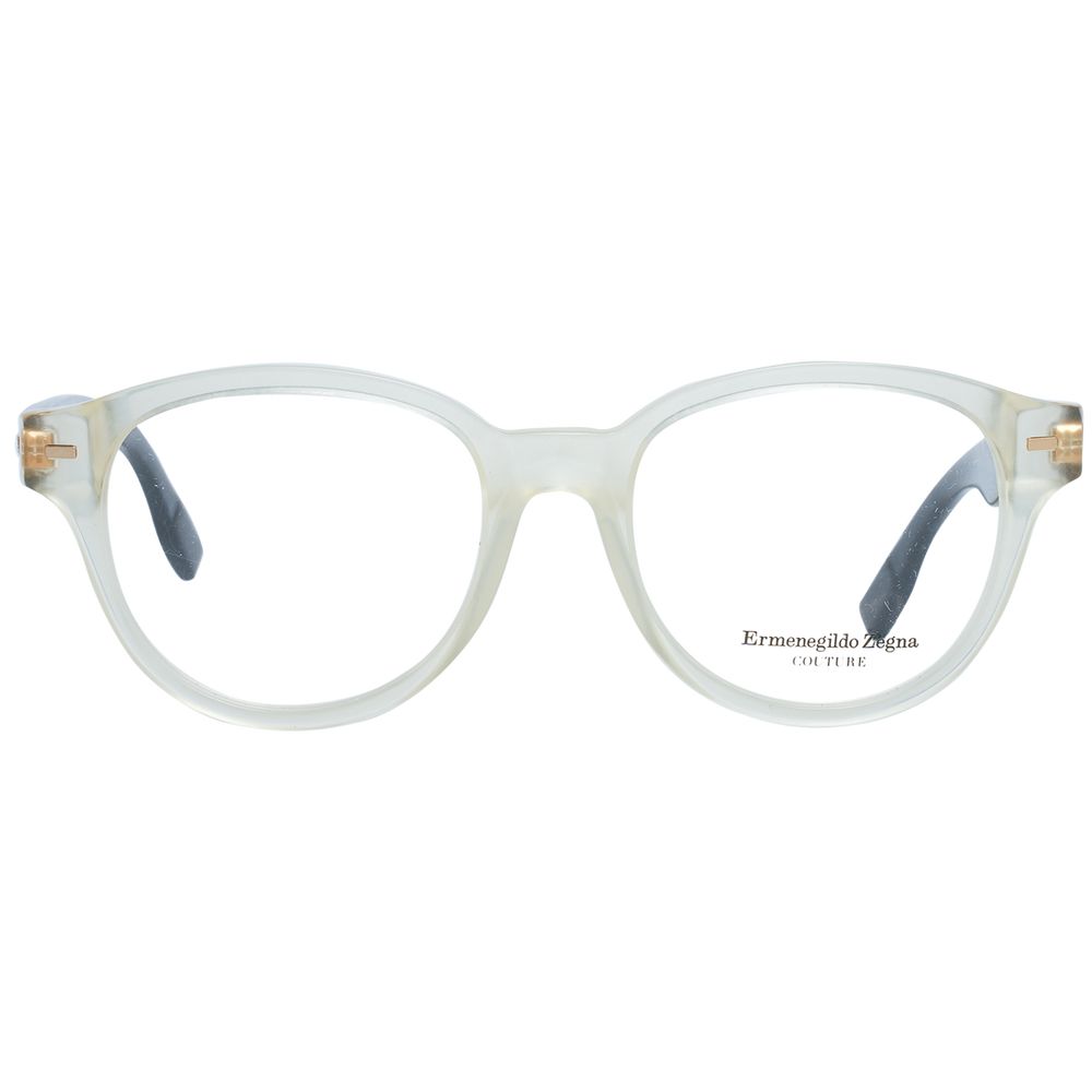 Eyeglasses Frames by Ermenegildo Zegna for men in and transparent showcases a refined silhouette, detailed with a transparent coloured frame finish and a sophisticated full-frame frame design.